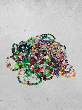 Huge Lot 20 Random Kandi Singles Bracelets Pony Bead EDM EDC PLUR Rave Festival