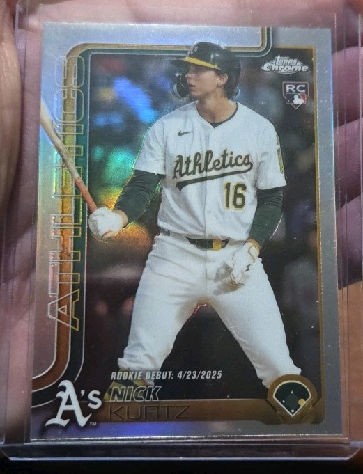 2025 Topps Update Rainbow Foil Nick Kurtz Rookie Debut RC #US197