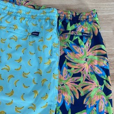 Chubbies Swim Trunks Men's XXL Elastic Waist 5.5" Inseam Bananas Bundle NWT