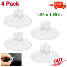 4 PK Shower Caddy Connectors Suction Cups without Hooks For Bathroom, Zenna Home