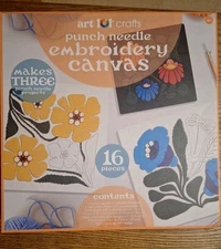 Art 101 Crafts Punch Needle Embroidery Canvas Creative Craft And Gift New