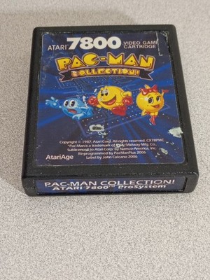 Pac-Man Collection Atari 7800 Video Arcade Game Atariage Homebrew 2006 Tested 