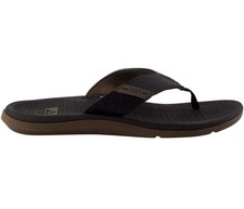 REEF Santa Ana Men's Sandals Beach Flip Flop Cushion Black/Brown CI4650 NWT
