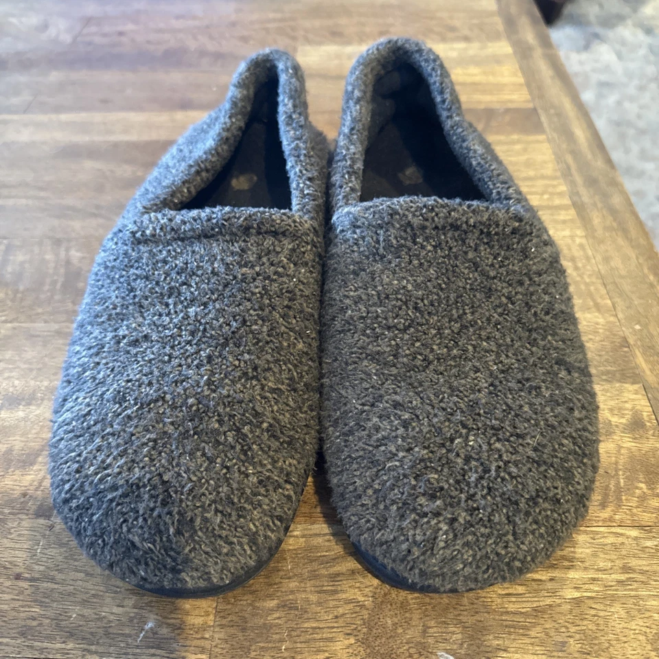 Zapatillas ACORN Para Hombres 10.5 - 11.5 Sin Cordones Mula Marrón Imitación Piel Interior Zapatos Cómodos Foto 3 de 4