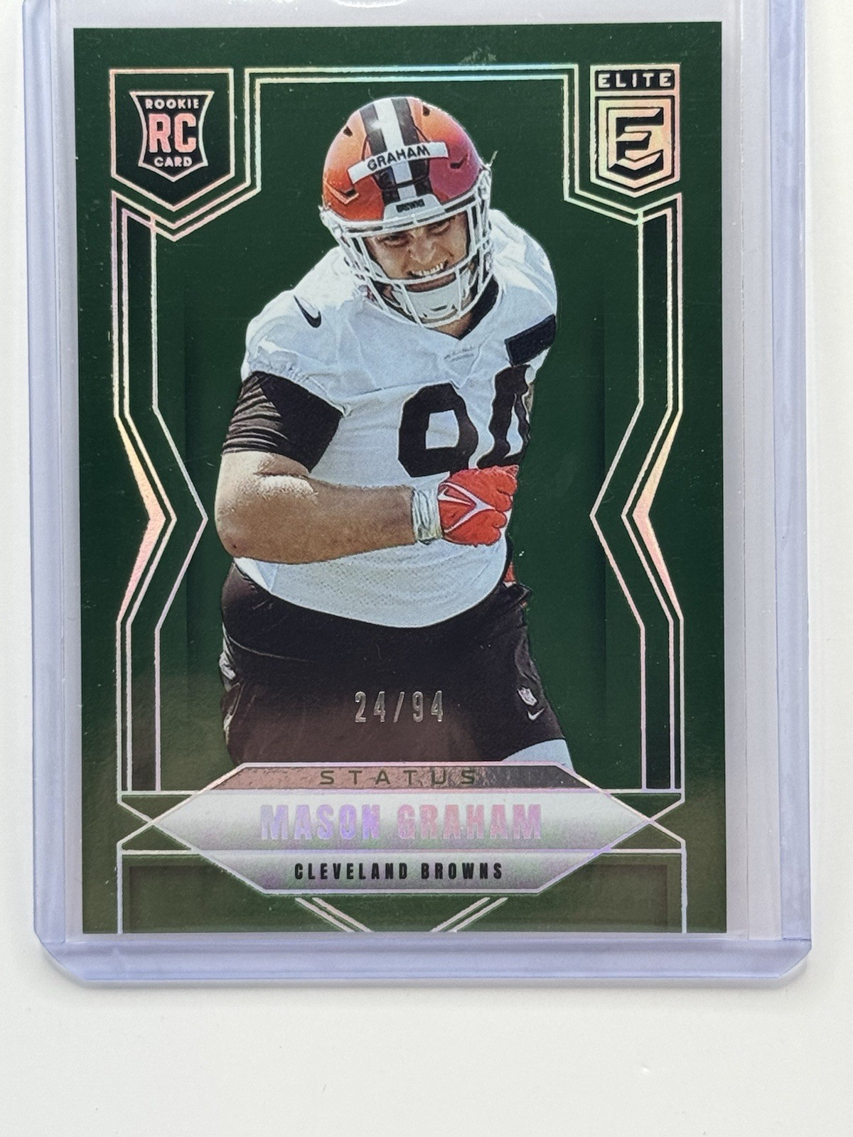 2025 Donruss Elite Mason Graham RC STATUS Green /94 Cleveland Browns #125