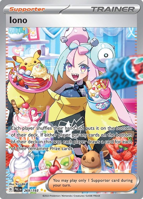 Iono - 269/193 - Pokemon Paldea Evolved Special Illustration Rare Card NM