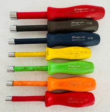 Snap On Tools Ndd1070 7 Pc Sae Nut Driver Set 14-12 104 Snap On Tools Ndd1070 7 Pc Sae Nut Driver Set 14-12 104