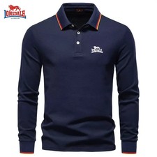 Spring and Autumn High Quality Long Sleeve Collar Polo Shirt New Men's