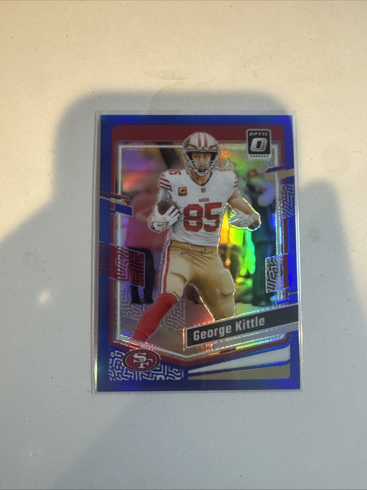 George Kittle #172 Football Cards 2023 Panini Donruss Optic trading card — raw and PSA graded price guide