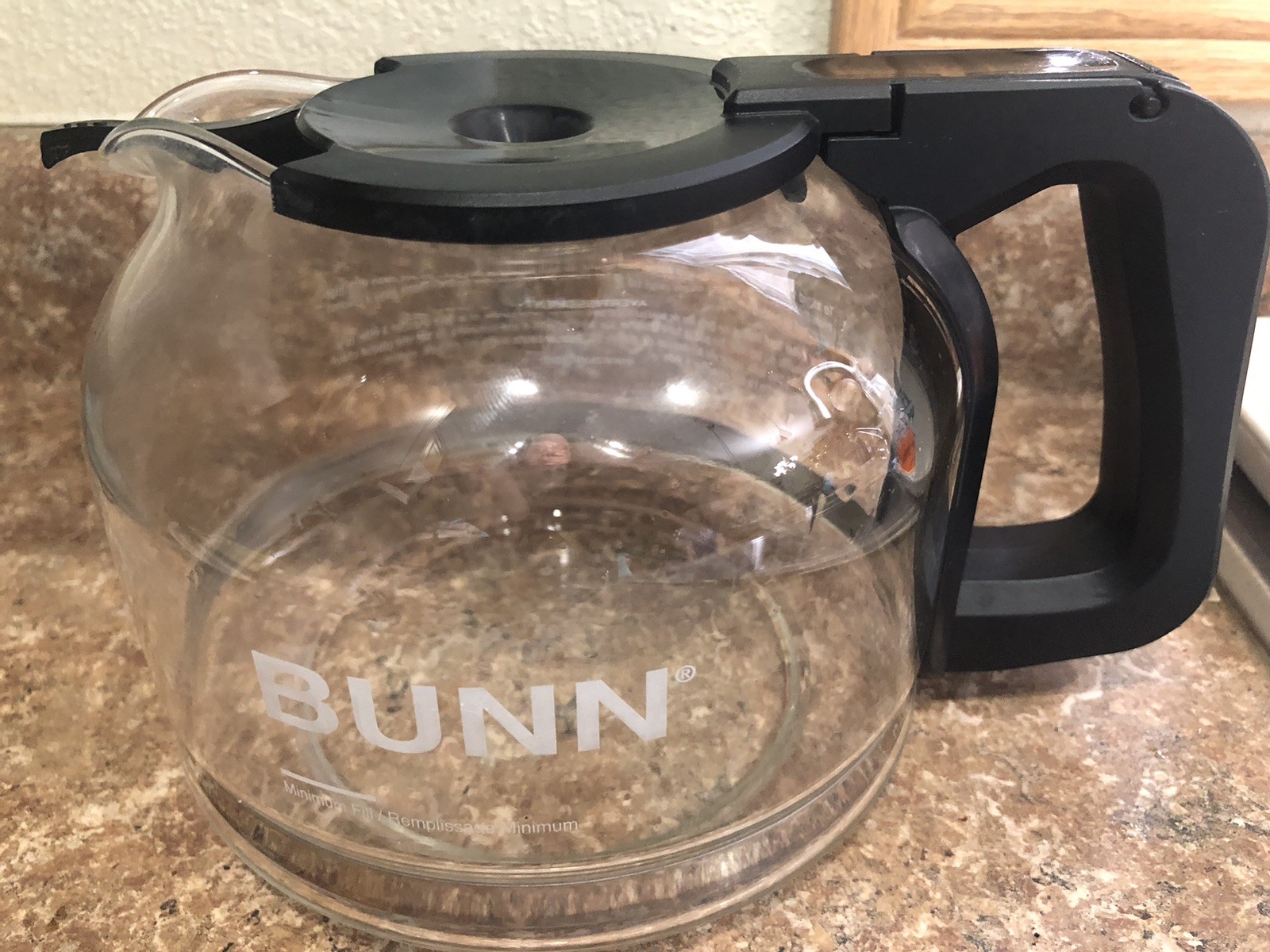 Carafe 10 Cup Black Replacement Glass  (nhbx-b) Decanter Pot