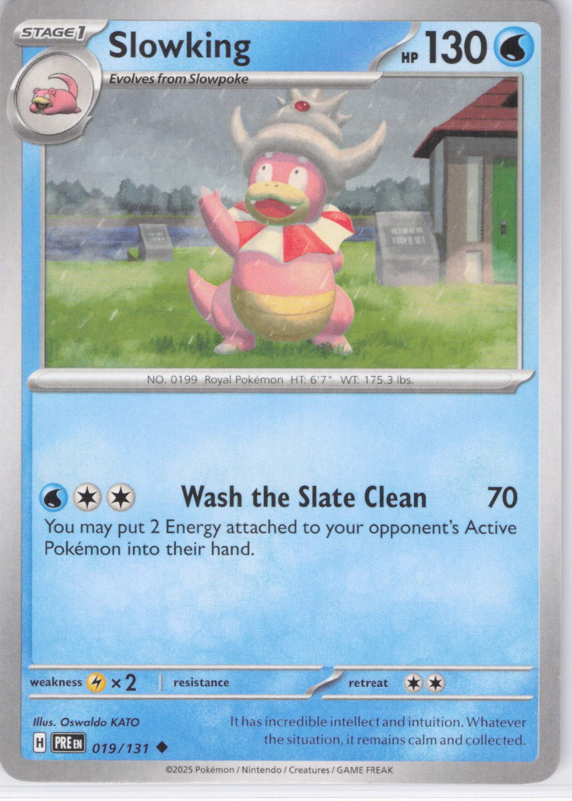 2025 Slowking Uncommon SV: Prismatic Evolutions 019/131 NM Normal LP-NM