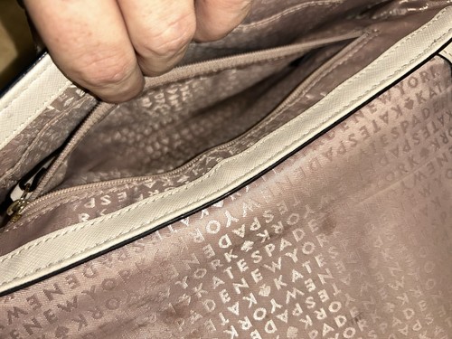 Borsa a tracolla convertibile Kate Spade New York Carson in pelle - avorio - Foto 5 di 6