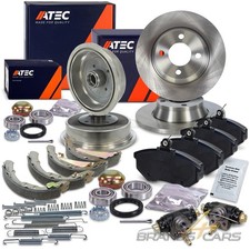 ATEC BREMSENSATZ VORNE + 2x BREMSTROMMEL HINTEN FÜR AUDI 80 B4 1.6 1.9 TDI 2.0