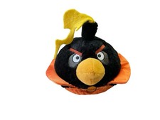 Angry Birds Space Fire Bomb 5" Plush Black Bird No Sound Commonwealth 2011
