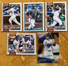 Francisco Lindor Lot 5 Cards - Base & Inserts including image variation