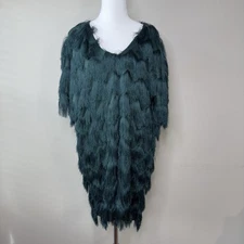H&M S Fringe Dress Party Holiday Disco Dance Retro Flapper Swing Oversized