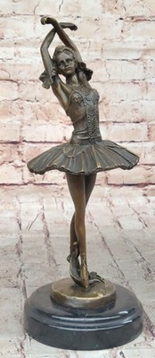 Abstract Ballerina Lost Wax By Milo Art Bronze Sculpture Statue Figurine Artwork