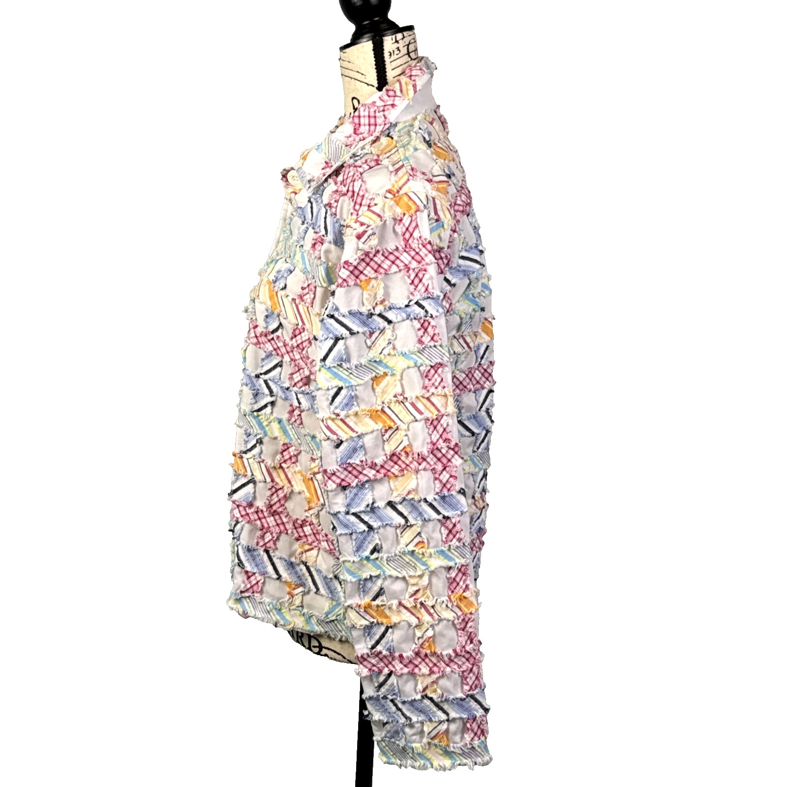 Keren Hert Light Jacket Button Down Rag Style Pat… - image 6