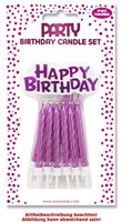 Clairefontaine Geburtstagskerzen 'Happy Birthday', Rosa