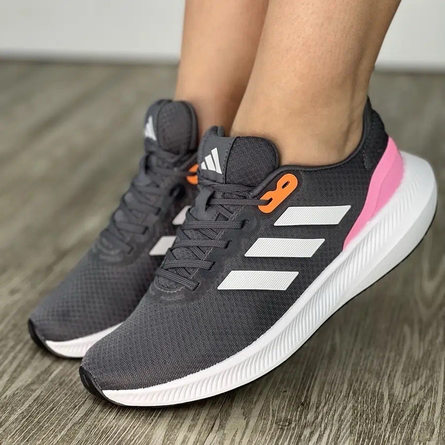 Adidas Run Falcon 3.0 Women’s Running Shoe Gray Sneakers Training Footwear #564