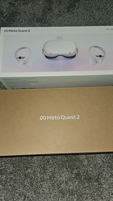 Oculus Meta Quest 2 128GB VR Headset w Elite KIWI Strap Original Box Tested CIB 