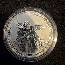 2023 Grogu Baby Yoda Star Wars 1oz Silver Bullion Coin 999