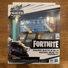 NERF Fortnite Micro Shots Battle Bus Toy Gun  2 Darts NEW