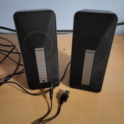 PC Dual Speakers mit bunten LED Lautsprecher 2x5W Elegiant