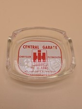 International Harvester Ashtray Glass Central Garage Mt. Washington Kentucky