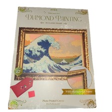 Avec Diamond Painting Kit for Adults The Great Wave With Frame 12x16
