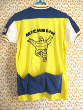 Maillot Cycliste Vintage SP LE GRAVE SANGLIER Années 70 - Jaune Acrylique M/L