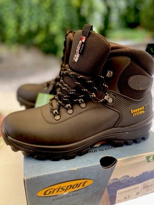 NEU # Wanderschuhe LEDER Bergschuhe Trekking GRISPORT Lontra Dakar AntiShock OVP