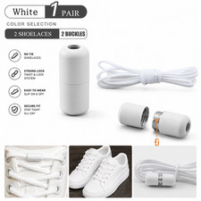 No Tie Elastic Shoe Laces Adult Kids Trainer Lace Lazy Easy No-tie Shoelaces UK