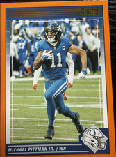 Panini 2024 Score Michael Pittman Jr. #121 Orange Parallel Football Card