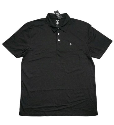 Volcom Black Banger Polo New With Tag Size Large