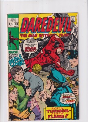 Daredevil (1964) #  70 UK Price (4.5-VG+) The Tribune 1970