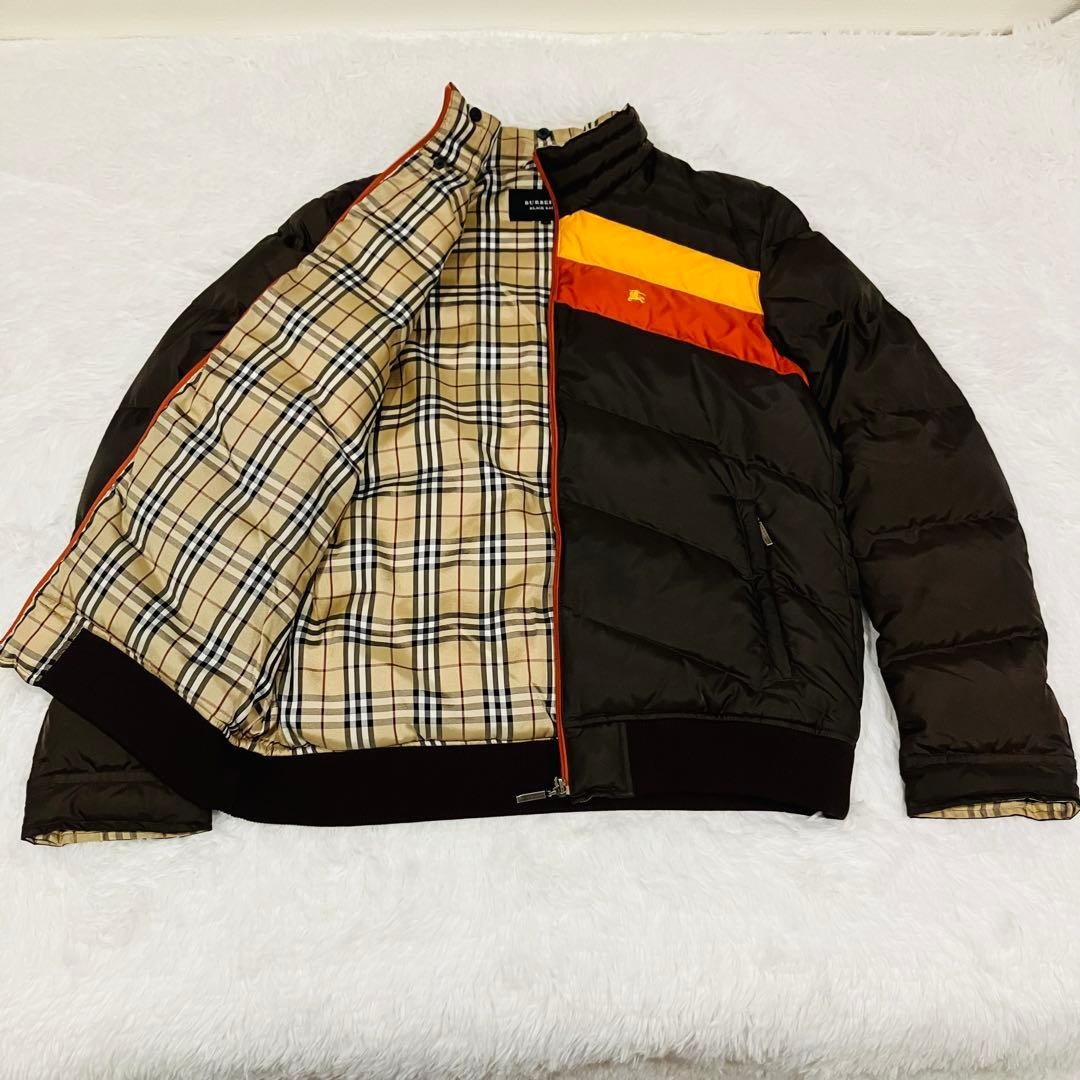 BURBERRY BLACK LABEL Down Jacket Brown Size L From Japan thumbnail 19