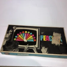 VINTAGE 1966 NBC Peacock Board Game Selchow & Righter Company Complete “RARE”