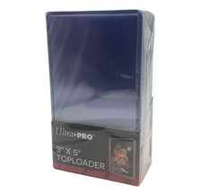  25-Pack Ultra Pro 3" x 5" Toploaders Card Holder 3x5 Tall Rigid Topload