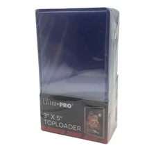 (25-Pack) Ultra Pro 3" x 5" Toploaders Card Holder 3x5 Tall Rigid Topload