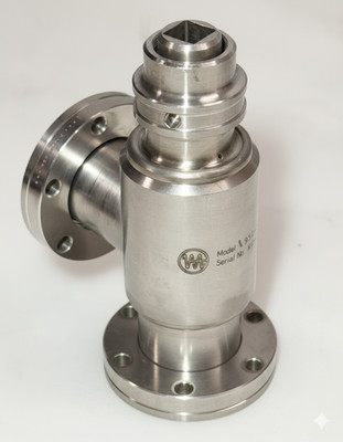 Varian 951-5027 UHV All-Metal Bakeable Right-Angle Valve 2.75  Flanges