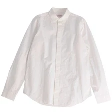 VALENTINO Shirt Long Sleeve Cotton Top Men's 40 (15 3 4) White Used MOLO-0