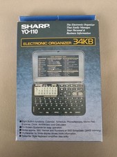 Sharp Electronic Organizer 34KB YO-110 Clock Calendar Schedule Memo BRAND NEW