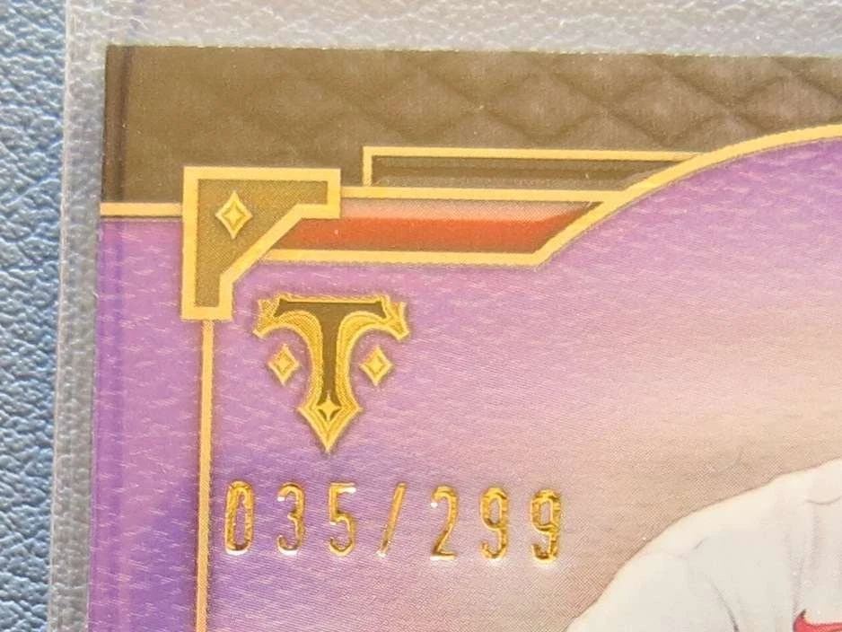 2022 Topps Triple Threads #71 Albert Pujols Amethyst Purple parallel /299 - Image 2 of 3