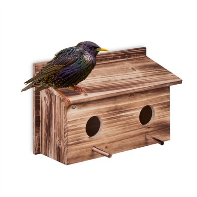 Nistkasten Vogelbrutkasten Vogel-Nisthaus geflammt 0,9 kg Nistkasten für Vögel
