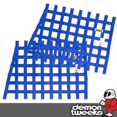 RSA Fensternetz (blau, Viertellichtform) - SFI zugelassen - (2er Set)