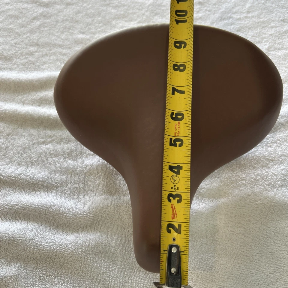 Asiento Bicicleta Ancho 10 Pulgadas Marrón Nuevo Foto 2 de 4