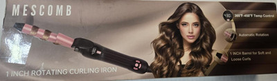 MESCOMB ROTATING CURLING IRON - 1 INCH AUTOMATIC CURLING IRON ALL HAIR NEW 