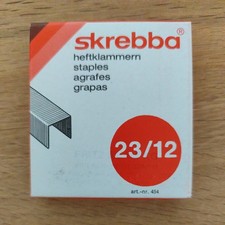 skrebba Heftklammern 23/12 1000 Stück, neu