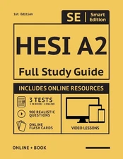 HESI A2 Full Study Guide: Complete Subject Review, 3 Full Practice Tests, 90...